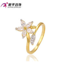 Good Selling Multicolor Plated Charms Vintage Ring with Flower Shaped